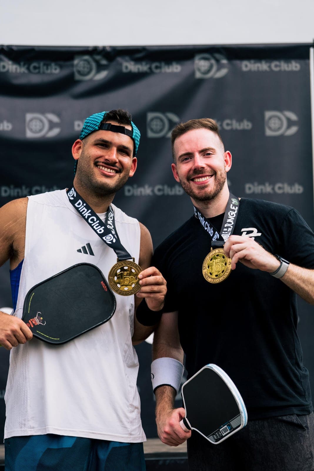 Tournament winners with gold medals